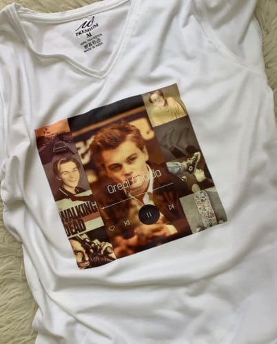 تشيرت ابيض بتصميم حسب الطلب