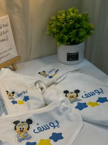 لبس مواليد 4 قطع