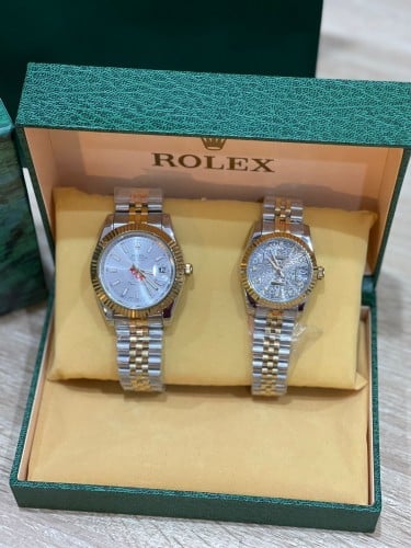 ساعتين رولكس نسائيه & رجاليه