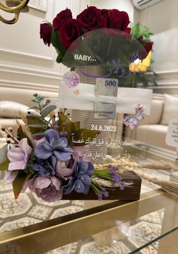 استاند هديه a4 مع الورد