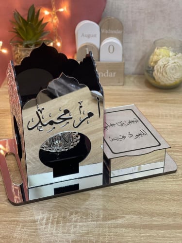 مبخره المرايا باللون الفضي بتصميم انيق