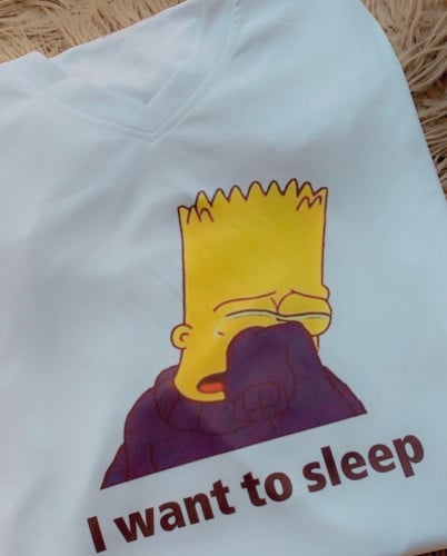 تشيرت ابيض بتصميم حسب الطلب