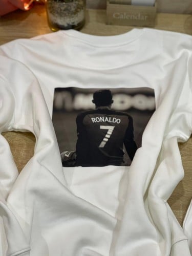 بلوفر قطني بتصميم من الامام و الخلف