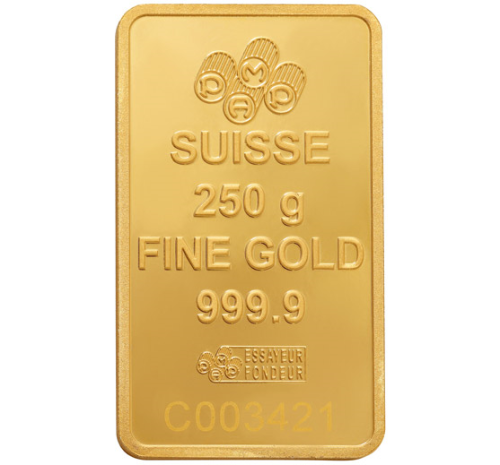 سبيكة ذهب عيار 24 الوزن 250g