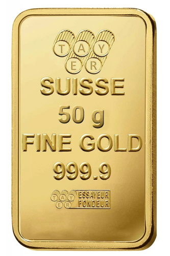 سبيكة ذهب عيار 24 الوزن 50g