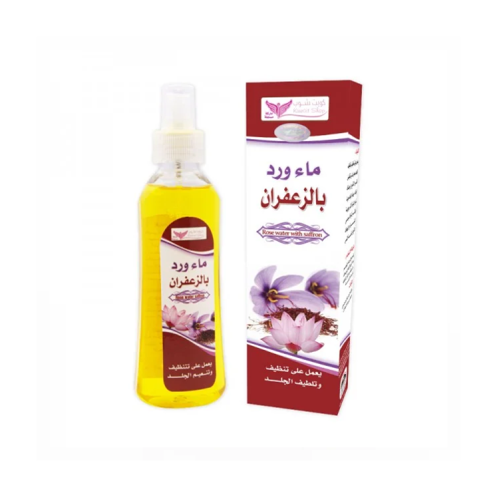 ماء الورد بالزعفران من كويت شوب 200مل
