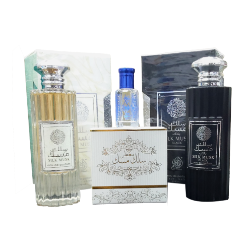 مجموعة العطور والبخور الرائعه سلك مسك اربع قطع