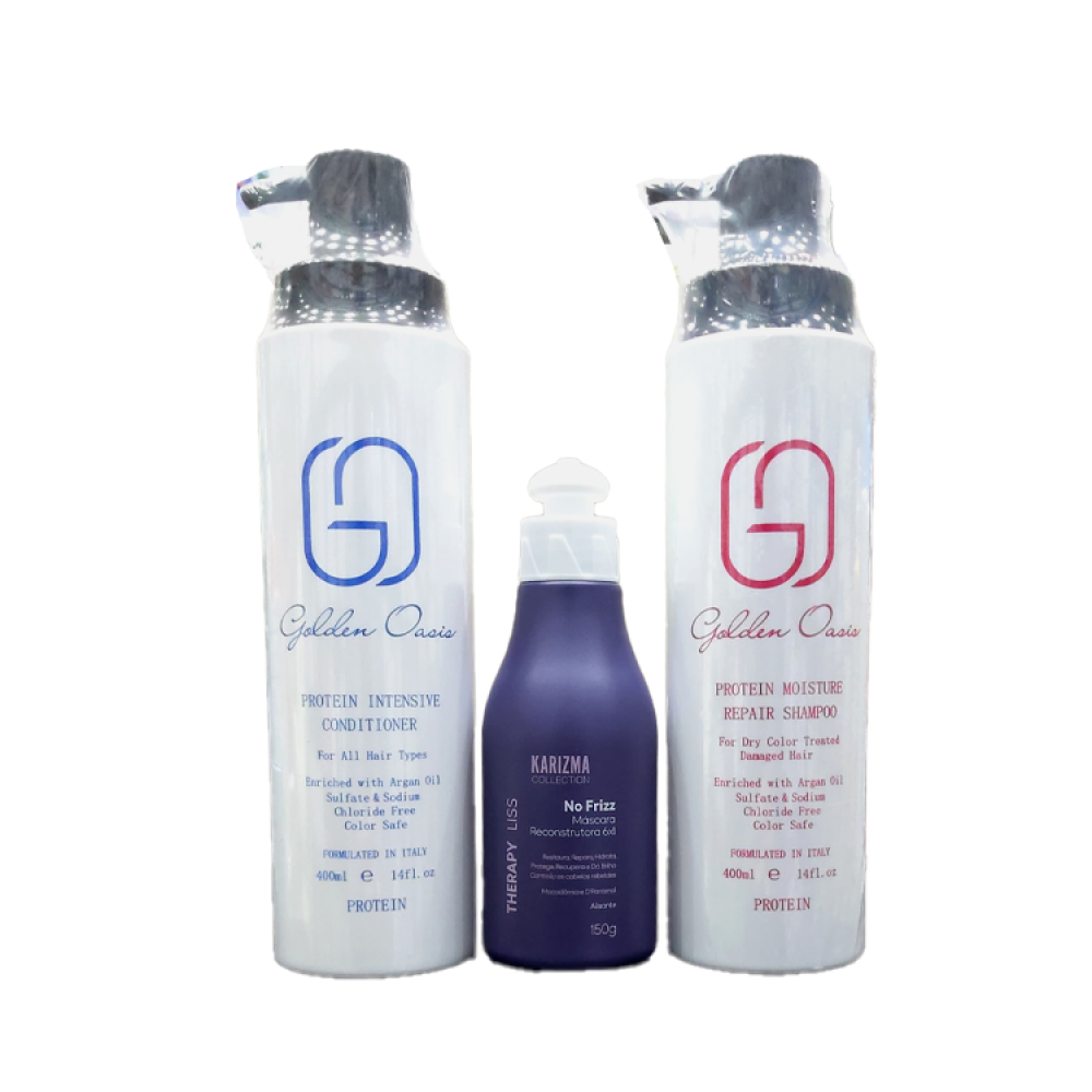 مجموعة تنعيم وتمليس وترميم واصلاح الشعر 3قطع