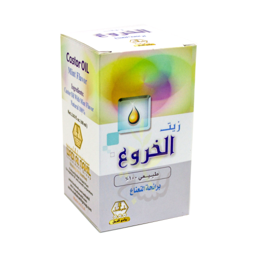 زيت الخروع بالنعناع من وادي النحل 60مل