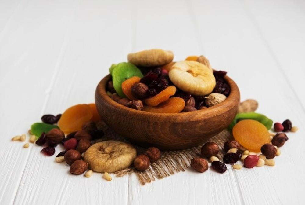 أنواع الفواكه المجففة وفوائدها
