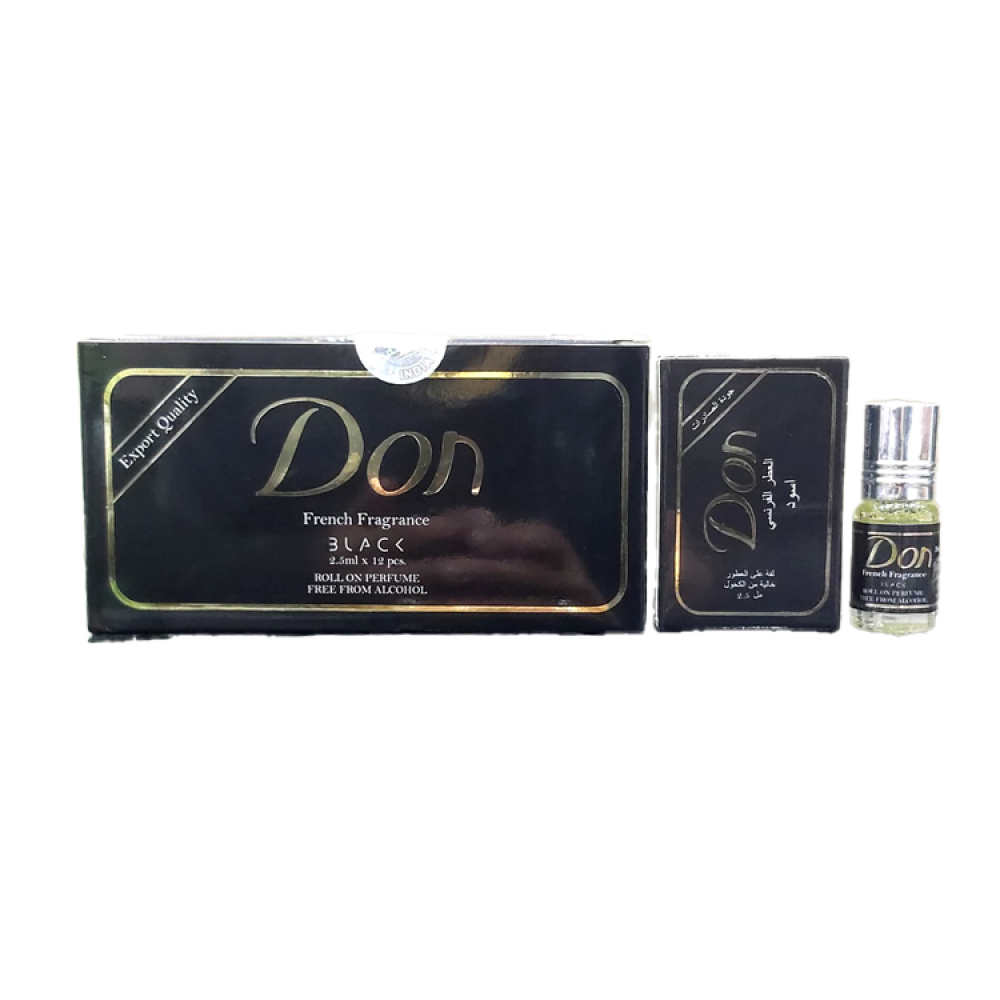 عطر دون بلاك رول اون (درزن) من مكه للعطور 12حبة×2.5مل