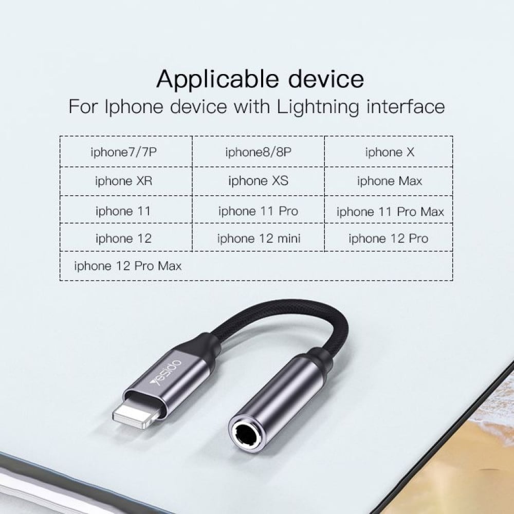 وصلة آبل لايتنينق إلى AUX ماركة يسيدو YAU21