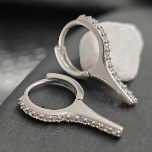 حلق نسائي فضة عيار 925