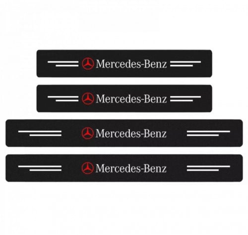 استكرات كاربون بشعار Mercedes-Benz لعتبة الباب الد...
