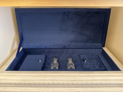 صندوق اهداء فاخر مزدوج ازرق