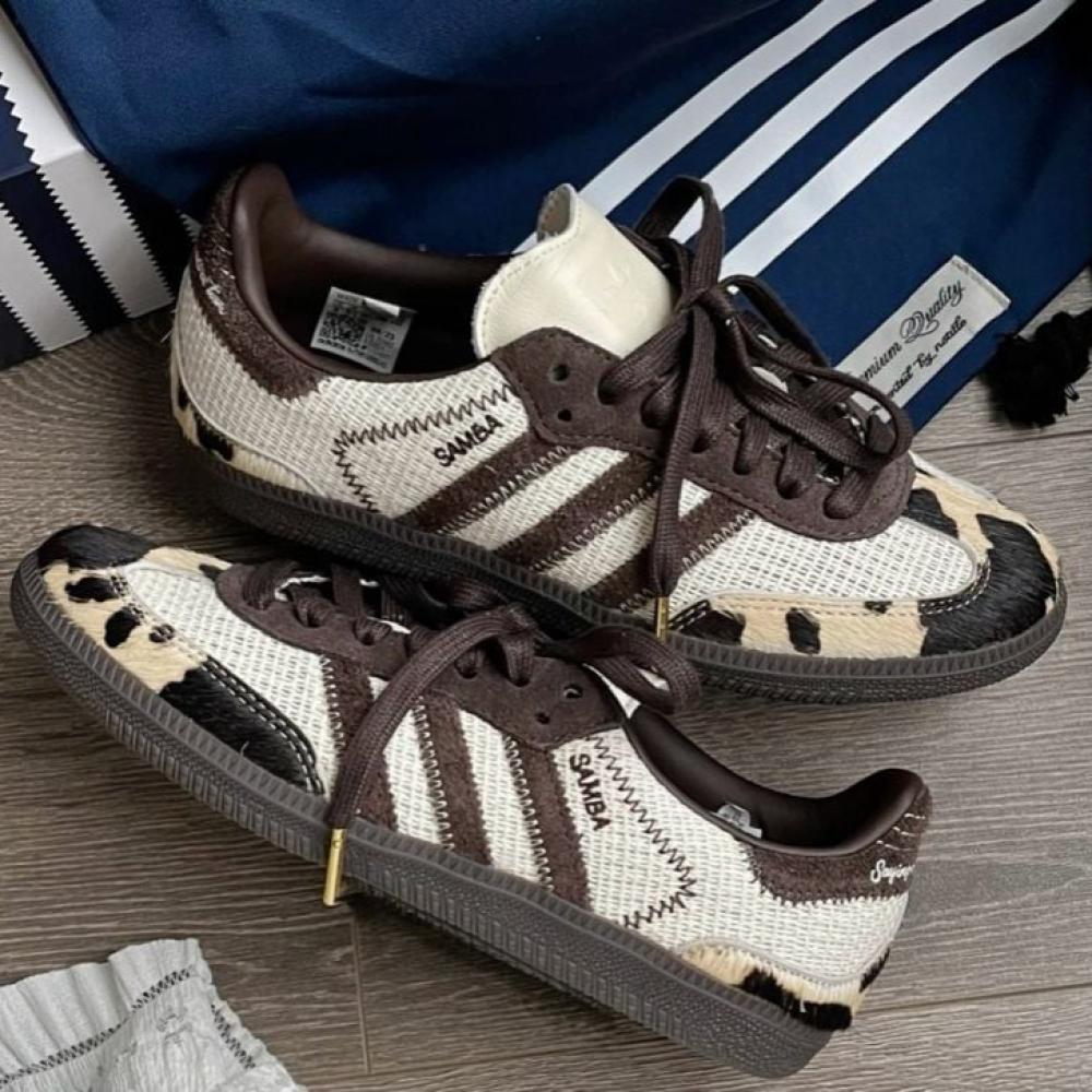 adidas gazelle silver green womens ADIDAS SAMBA X NOTITLE COW PRINT  Brandadox