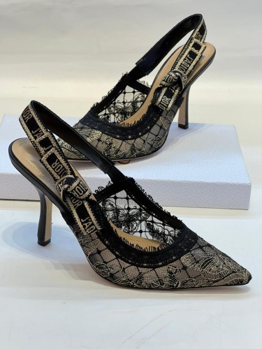 Colibrì Lite Medium-heel beige FF chenille slingbacks - lavande