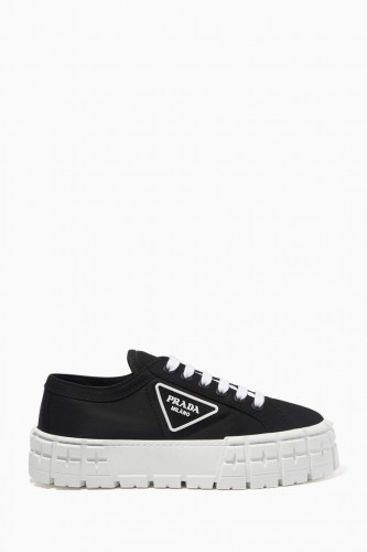 PRADA Double Wheel Sneakers in Nylon Gabardine - lavande