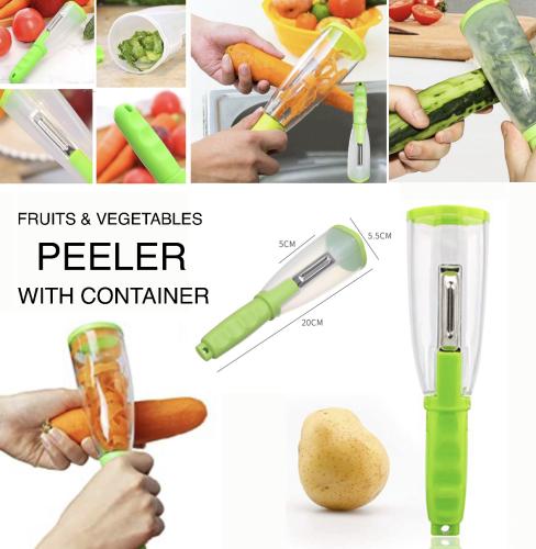 Peeler With Container مقشرة اسطوانية، سكين تقشير م...