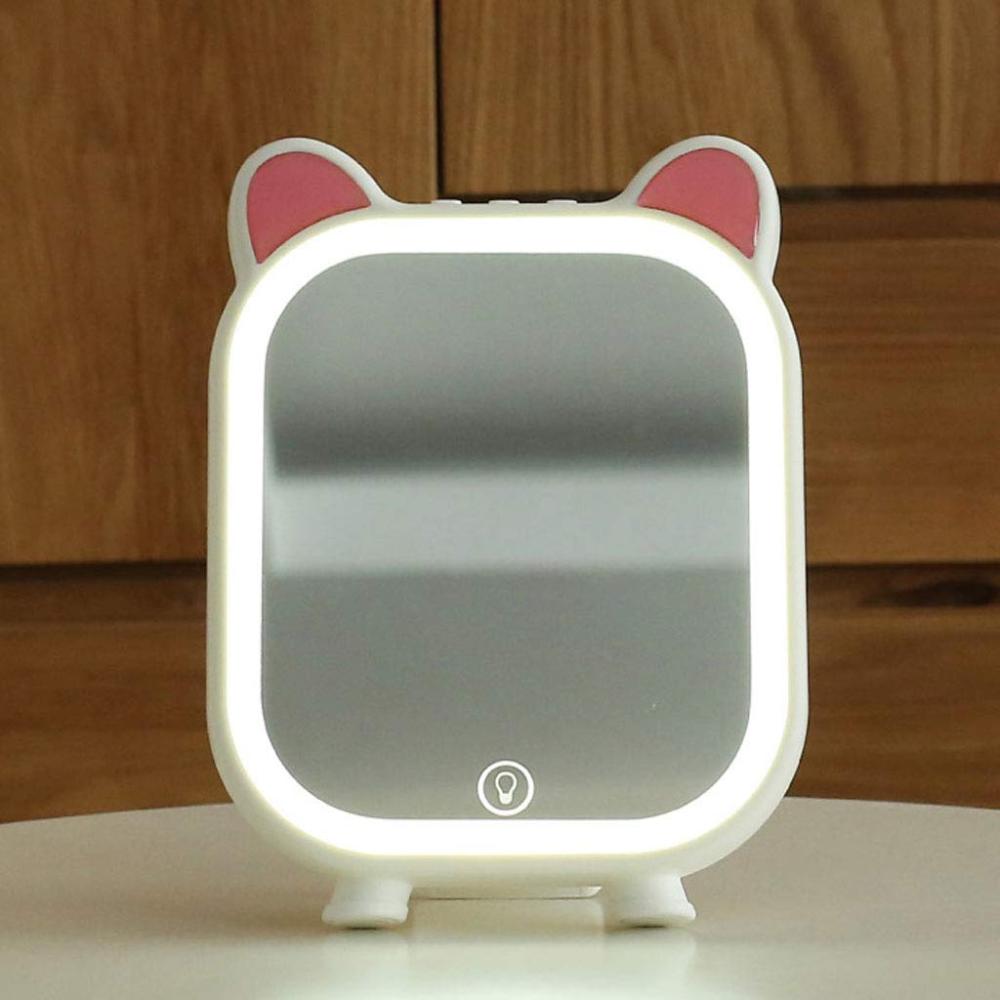 تفاصيل مرآة مكياج LED صغيرة مع Bluetooth