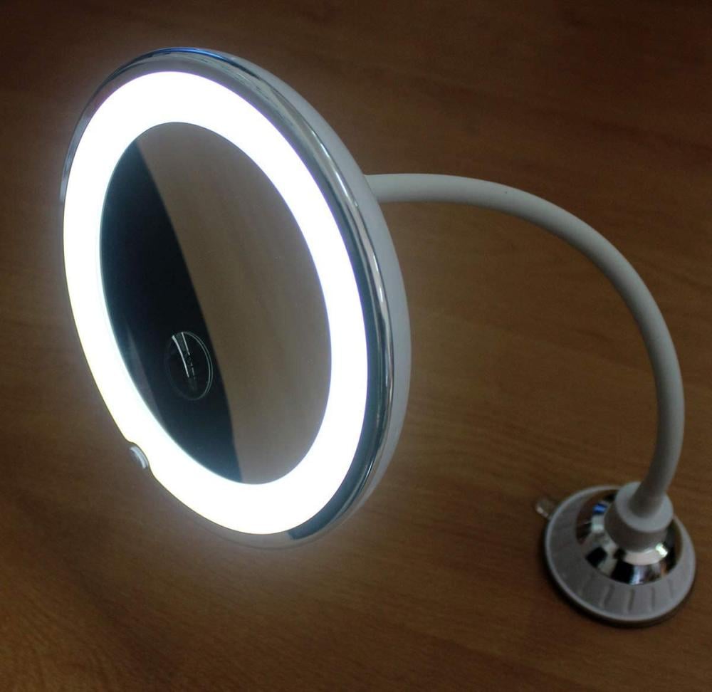 قاعدة شفط مرآة المكياج LED
