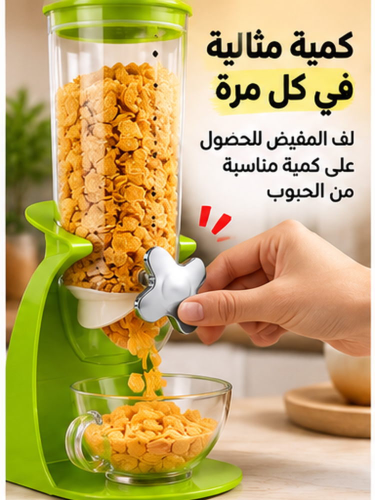 صورة إضافية لموزع الكورن فليكس بالمقبض الدوار