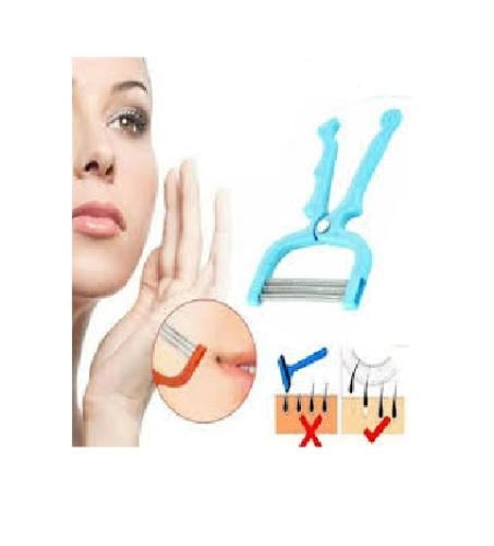 1 قطعة أداة إزالة الشعر الزائد من الوجه آلية بنابض يدوية، آلة للتشذيب والنتف والحلاقة الجمالية للنسا