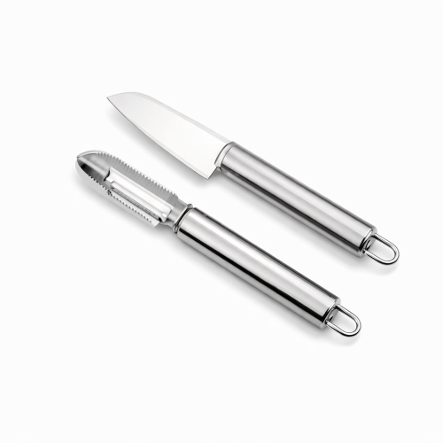 2-piece stainless steel vegetable and fruit peeler set, sharp and easy to use