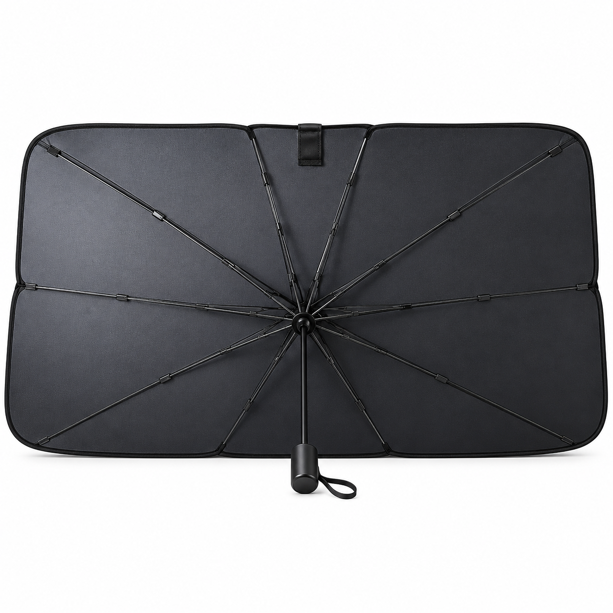 Front Car Sunshade | Foldable Heat Protection with Practical Umbrella Design