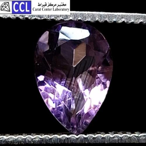 حجر اماتيست طبيعي بشهاده