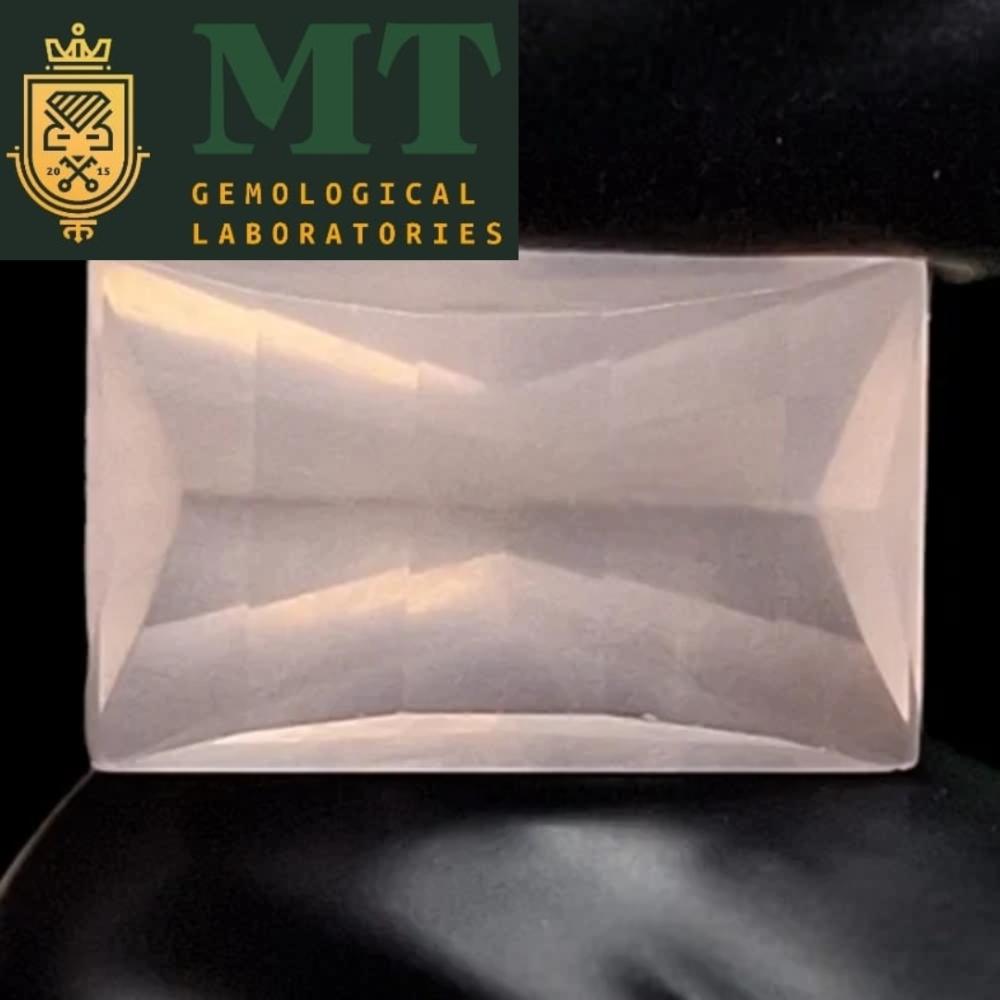 حجر روز كوارتز الطبيعي قصة ريكتنغلر ستب مفحوص موثق بشهادة مختبر