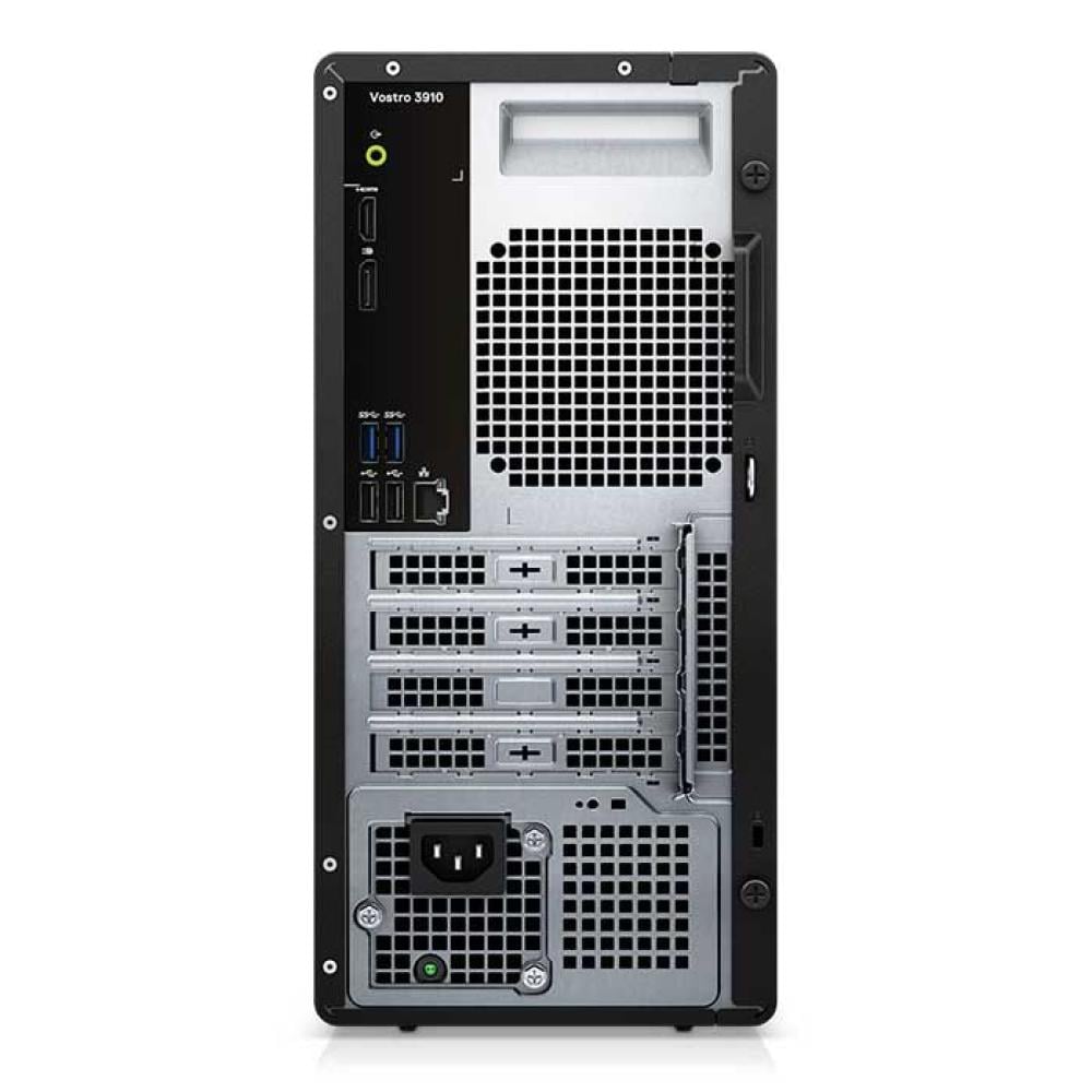 ديل كمبيوتر مكتبى فوسترو 3910 معالج انتل كور i3-12100 1 تيرابايت HDD - 4 جيجا رام DDR4، رسوم متحركة إنتل بدقة 730، دوس مجاني، أسود
