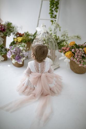 فستان كارمن للبنات الصغار