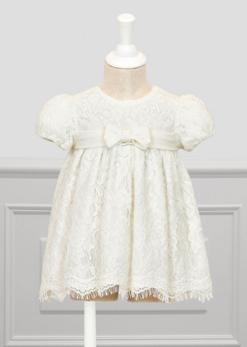 فستان للبنات الصفار من الدانتيل الراقي