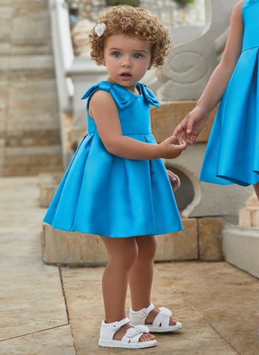 فستان تركواز ستان للبنات الصغار