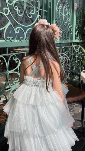 فستان سندريلا مع كيب للمناسبات