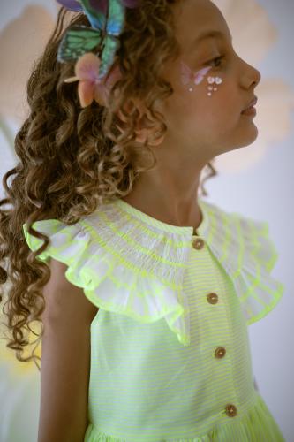 فستان صيفي نيون جذاب وجميل