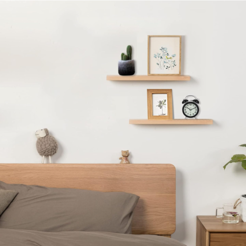 رف جداري خشبي 40سم