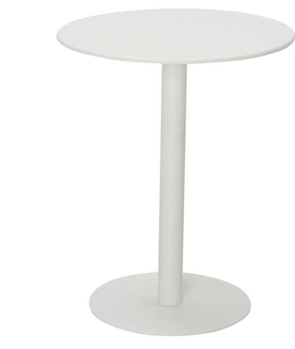 طاولة مفرد حديد أبيض