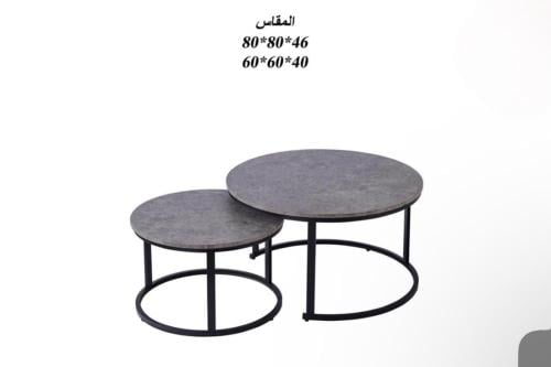 طاولات متداخله بني غامق