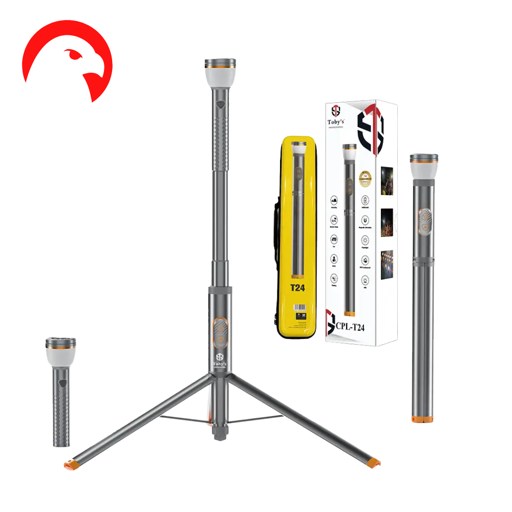 مصباح ذكي وكشاف محمول للتخييم مع ريموت CPL-T24