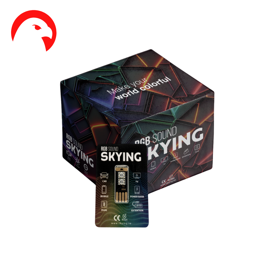 الاضاءة الراقصة - LED Light اضاءة تعمل بالصوت USB - الوان متعددة