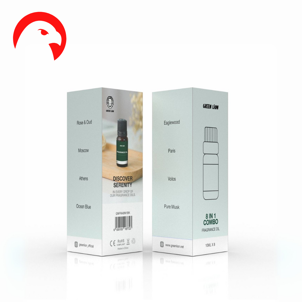 مجموعة الزيوت العطرية 8 في 1 من Green Lion - مزيج رائع من الروائح المميزة
