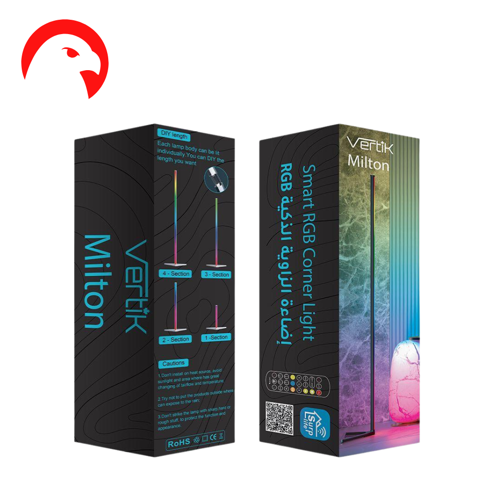 إضاءة الزاوية الذكية RGB ميلتون من فيرتك | ألوان متعددة وأجواء عصرية