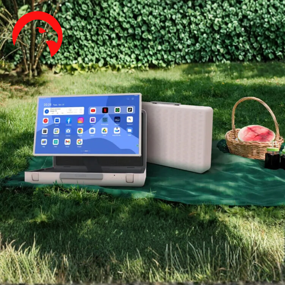 شاشة TakTik بنظام اندرويد تعمل باللمس 27 بوصة  ببطارية تدوم لساعات - رام 8 GB ذاكرة تخزين 128 جيجابايت