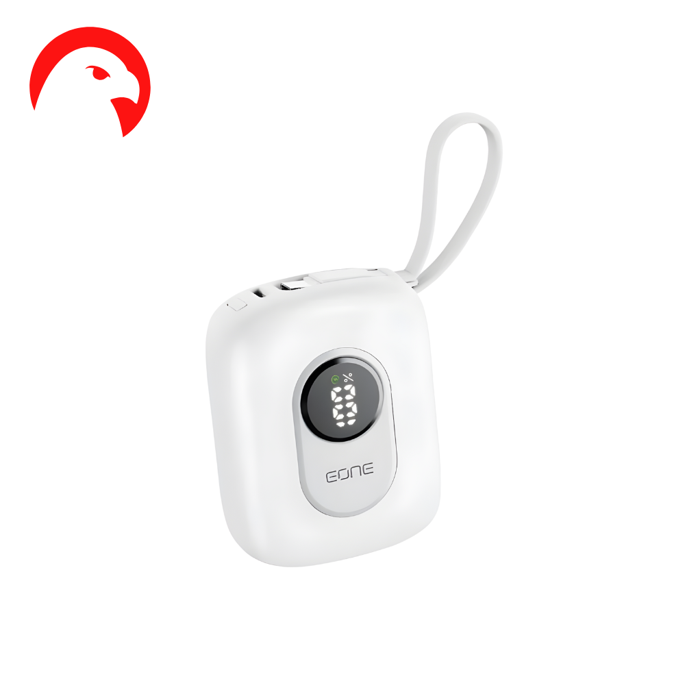 شاحن متنقل اي ون 10000 مللي أمبير 22.5 واط مدمج 2 كابل ايفون + تايب سي