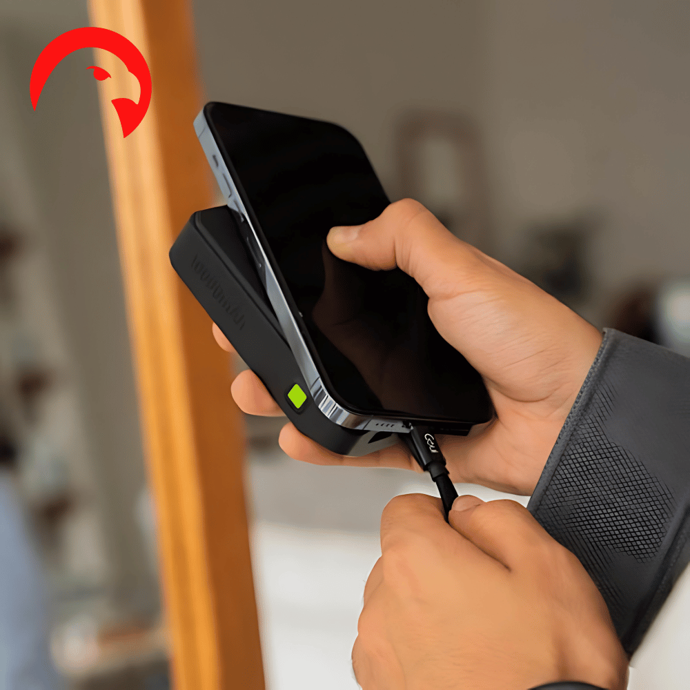 بطارية بريڤ Goui BRAVE بسعة 10000 ملي أمبير 2usb و 1pd - مع كيبل هدية