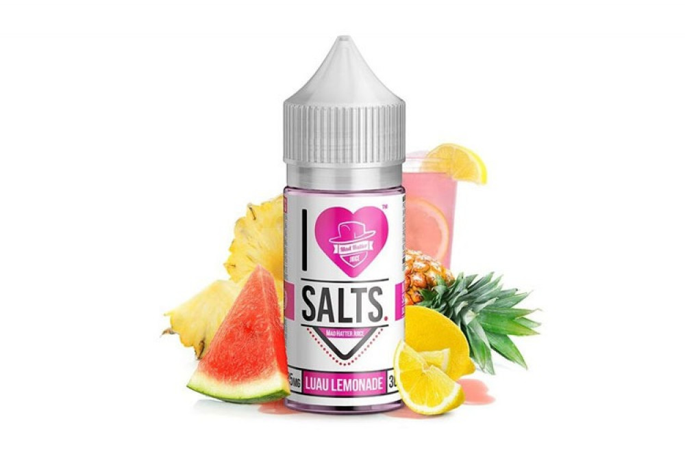 Ergonomics نكهة سولت بطيخ و اناناس و ليمون I LOVE SALTS LUAU LEMONADE BY MAD HATTER JUICE