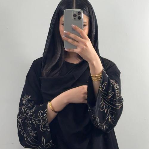 عبايه (N59) تطريز نحاسي
