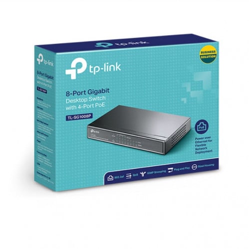 سويتش 8 مخرج غيغا Tp-link 4port POE+4Gigabit